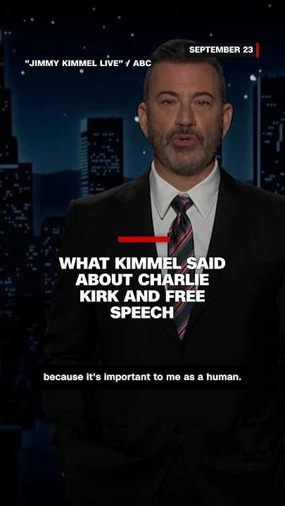 What Kimmel said about Charlie Kirk and free speech