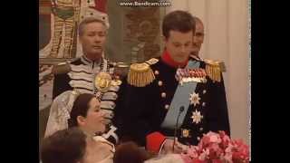 Frederik & Mary's Royal Wedding 2004: Crown Prince Frederik's speech ♥