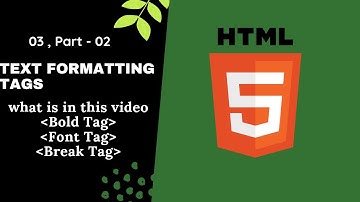 Text Formatting Tags In HTML In  Hindi / Urdu | Html tutorial for beginners | Lesson - 03 ,2nd part