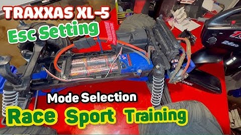 Traxxas easy set button ESC setting XL-5 sport mode, racing more and training mode