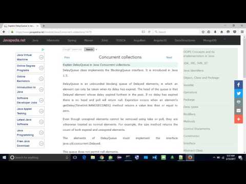 Explain DelayQueue in Java Concurrent collections. | javapedia.net