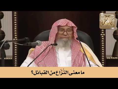 ما معنى الن ز اع من القبائل الشيخ صالح الفوزان