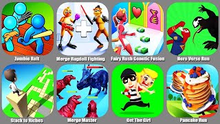 Zombie Raft,Merge Ragdoll Fighting,Hero Verse Run,Stack to Riches,Merge Master,Get The Girl,Pancake screenshot 4