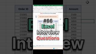 Excel Interview questions | Tips & Tricks #shorts #excel #exceltips
