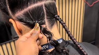 HOW TO DO JUMBO KNOTLESS BRAIDS | NO HEAT NEEDED AND ONLY TAKES ONE HOUR | Braidsbyneema