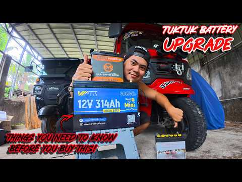 ULTIMATE TUKTUK CAMPING ADVENTURE PREPARATION | Tuktuk Battery Upgrade Wattcycle, MachSquared