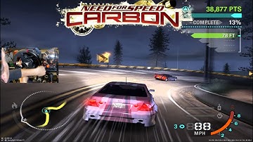 NFS Carbon 2025 - Exploring Canyon Battles w/ Steering Wheel??