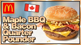 McDonald's Maple BBQ & Bacon Double Quarter Pounder Review | World Food Heist screenshot 1