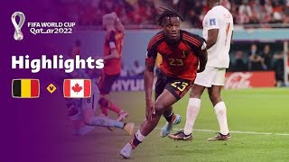 Belgium vs Canada - FIFA world cup 2022 Highlights