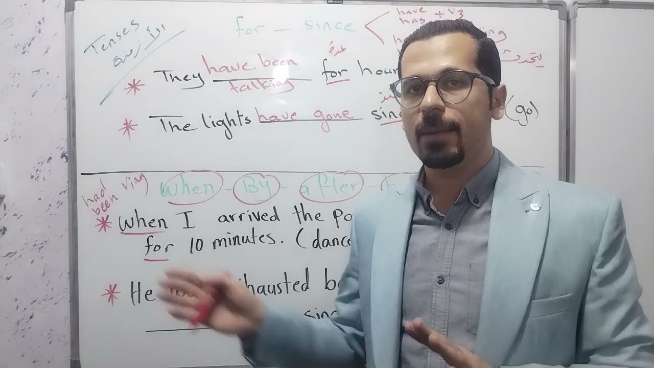 الأزمنة - الكلمات For , Since