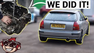 🐒 WE CREATED A FORGED B18 MONSTER! - HONDA CIVIC BUILD Ep32