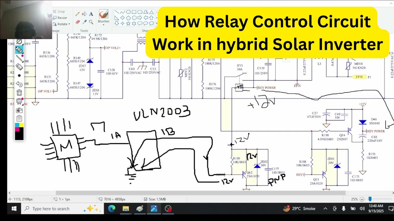 How Relay Control Circuit Work in hybrid Inverter