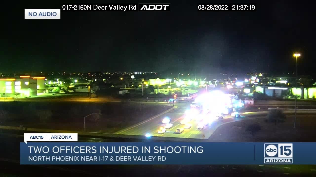 Two Phoenix officers hurt in shooting near I-17 and Deer Valley Road ...