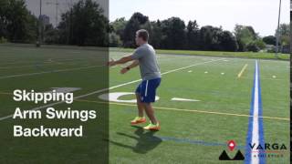 Skipping Arm Swings Backward
