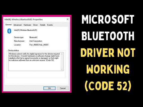 How to Fix Microsoft Bluetooth Driver Not Working Code 52 Error on Windows 11