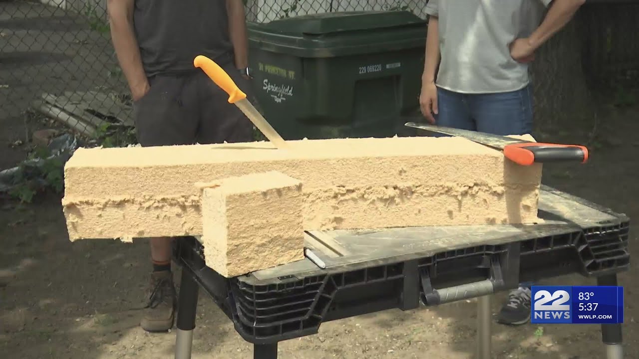 Wood waste reused to insulate Springfield veteran’s home