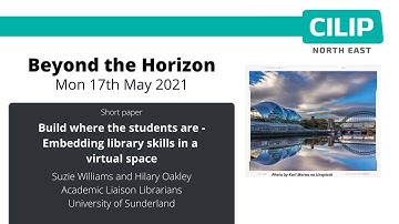 Build where the students are - Embedding library skills in a virtual space