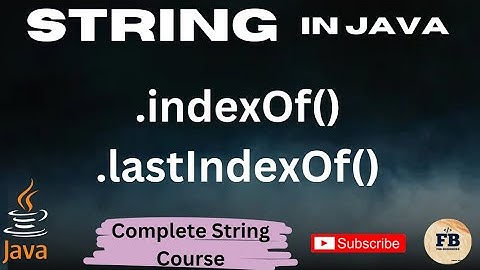 indexOf() and lastIndexOf() method in | java pani hai | #string #class #methods #beginners #java
