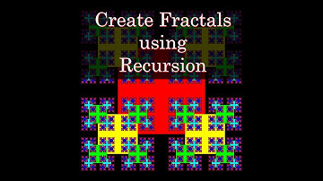 Creating fractals using recursion