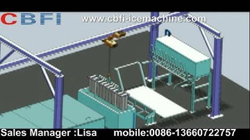 Ice Machine--Large block ice maker machine video animation