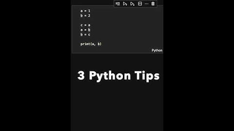 3 MUST Know Python Tips in 30 Seconds
