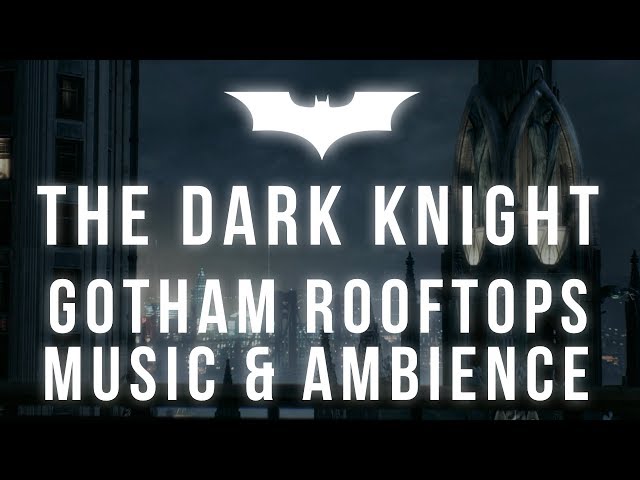 The Dark Knight Music & Ambience | Peaceful Rain on Gotham Rooftops class=