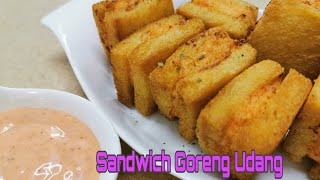 Fried Shrimp Toast Sandwich Goreng Udang Ala Korea