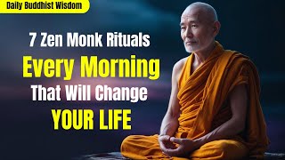 Unlock Peace Every Morning: 7 Zen Monk Rituals That Will Change Your LIFE | Buddhist teachings