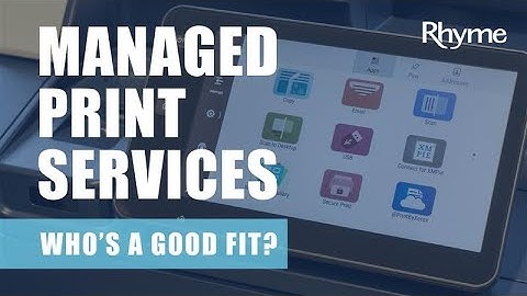 Managed Print Services: Who