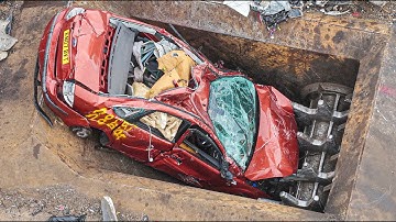 Massive Scrap Yard in Action! Car Shredding, Metal Recycling & Heavy Machines | CAT Liebherr Danieli