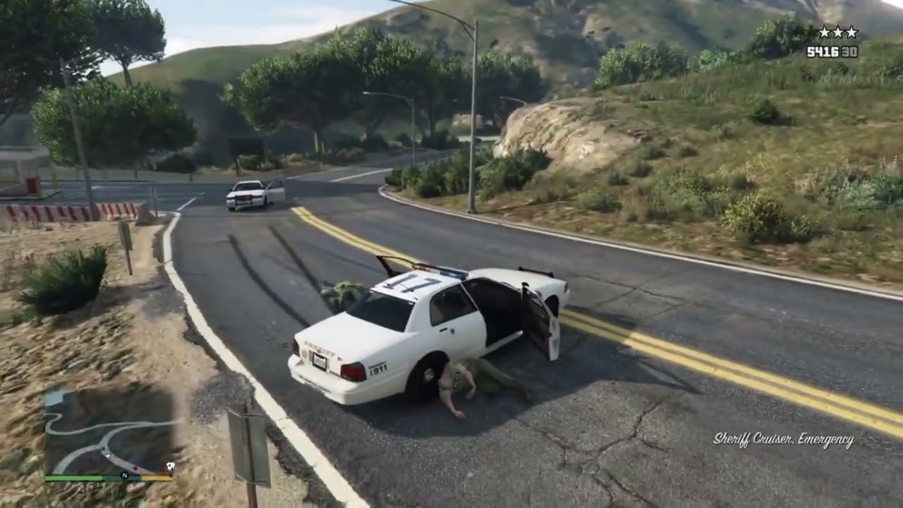 GTA 5 : High stakes Police chase #gta