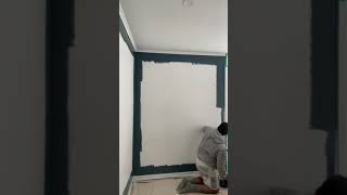 How to paint feature walls in less than 5 minutes.