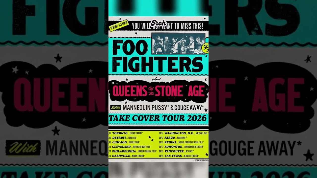 Foo Fighters снова отправляются в путь со стадионным туром 2026 года 