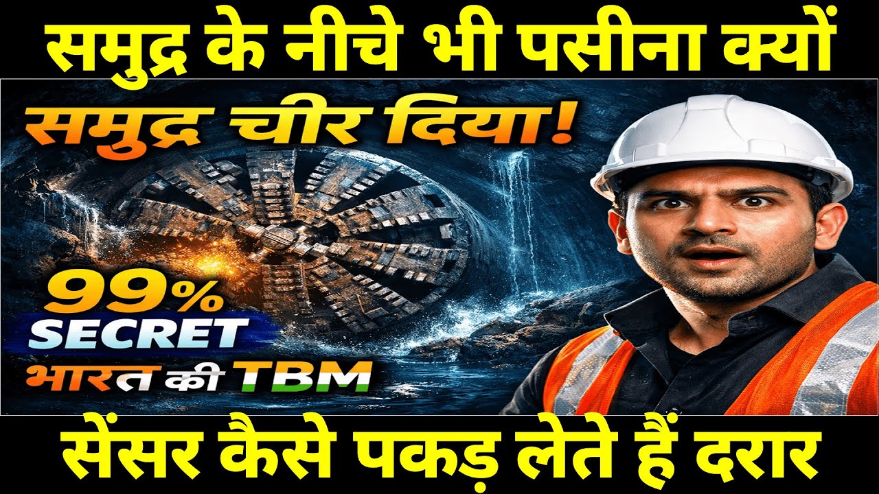 समुद्र के नीचे सुरंग कैसे बनती है? TBM मशीन का सीक्रेट जान लो