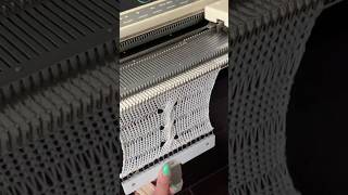 🧶Knitting magic in the making 🪄Long Stitch & Cables #knittingmachine #shorts