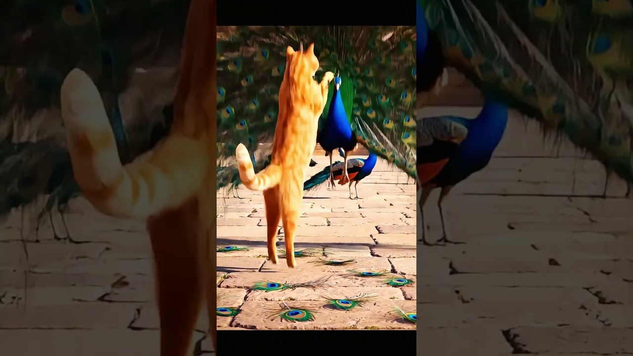 When a Cat Meets a Peacock… PEACAT is Born! 🐱🦚