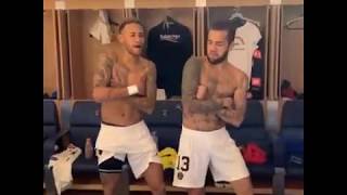 Neymar And Dani Alves Crazy Dance Moves  Happy Birthday Dani Alves
