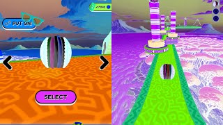 🍪⚽️Going Balls Speedrun Challenge Vs Reverse Balls Speedrun Walkthrough Gameplay