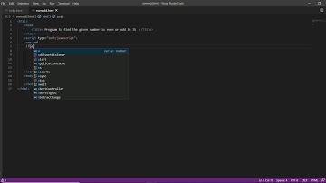 Program to find number even odd using JS