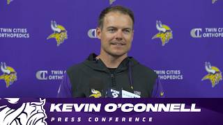 Kevin O'Connell Talks Caleb Banks, Player Development & Vikings Offensive Line | Minnesota Vikings