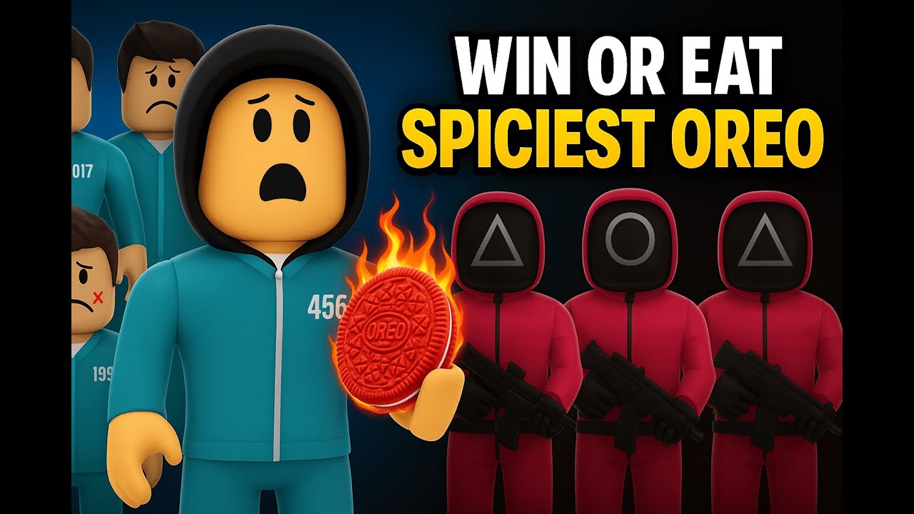 "Roblox Squid Game: WIN or Eat the Spiciest Oreo!"