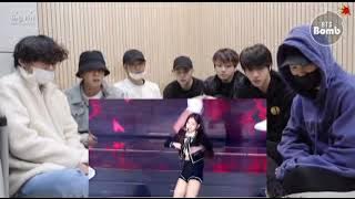 bts reaction to jennie being a main  dancer for 5  minutes