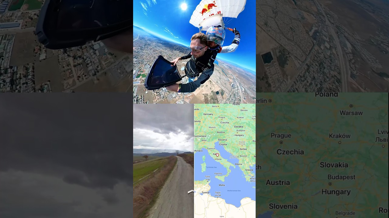 geoguessr во время прыжка с парашютом