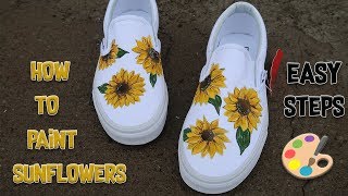 sunflower vans diy