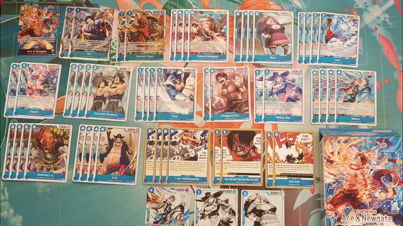 one piece tcg whitebeard starter deck TCG: Ace & Newgate (ST-22) Catch Up with Other Players from Here Ace & Newgate Whitebeard Pirates