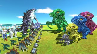 Orga Of Evolution VS Blue Team  Animal Revolt Battle Simulator