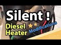 Almost SILENT RUNNING Chinese Diesel Heater THREE Modifications | RV Motorhome Rebuild