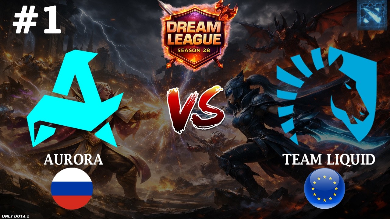 БИТВА СИЛЬНЕЙШИХ КОМАНД ТУРНИРА | Aurora vs Liquid #1 (BO3) DL S28