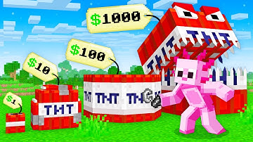 Minecraft But I Can Buy CUSTOM TNT!