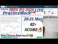 PRACTICEMOCK IBPS PO 2026_LIVE Mock 20-21 MAY | 62+ SCORE🔥😎| Share Your Score✍️📝| #ibpspo #sbipo